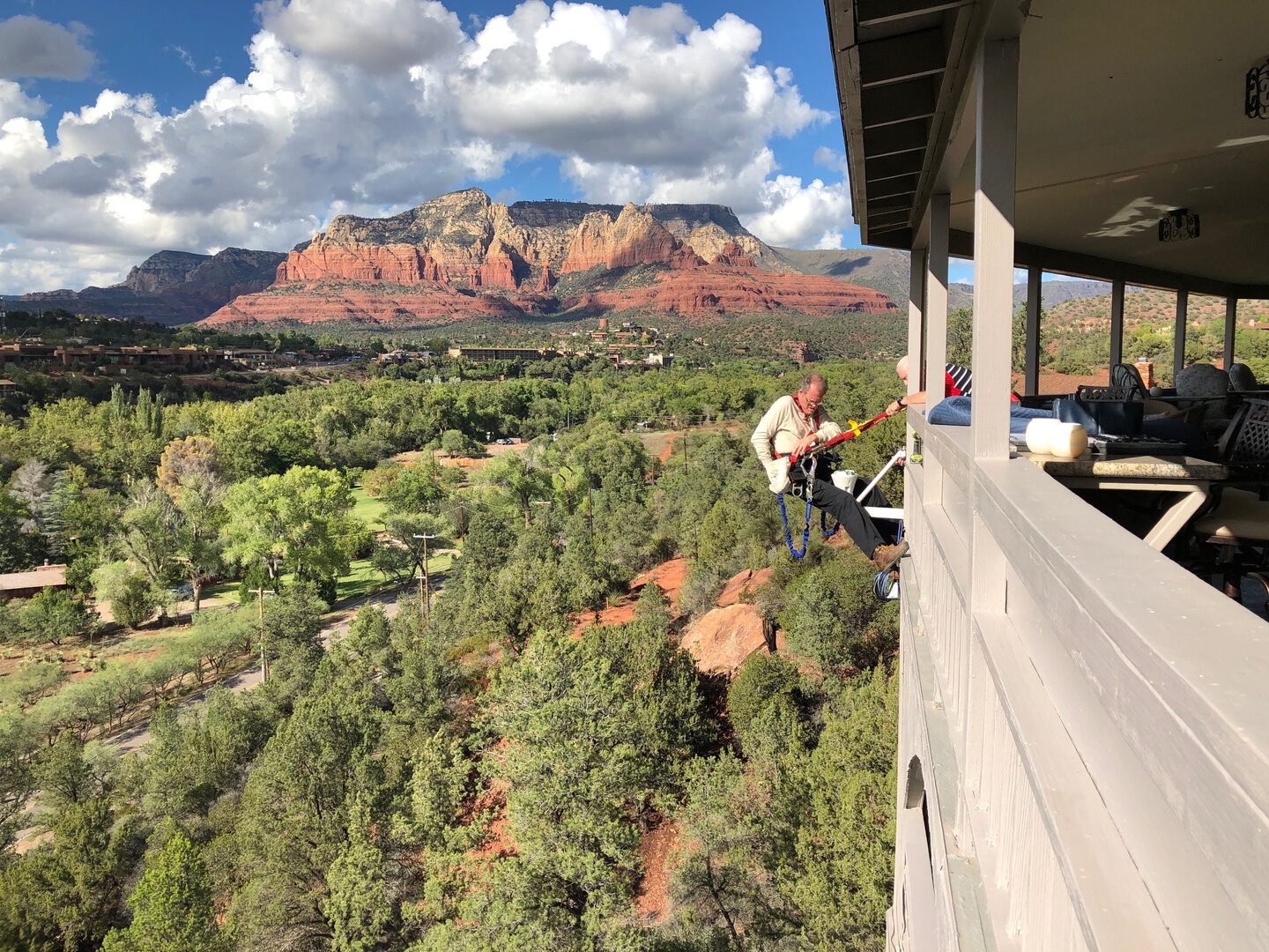 Sedona red rock panorama from Seven Arches